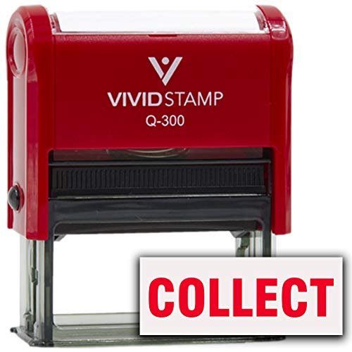 Vivid Stamp Collect Self Inking Rubber Stamp (Red Ink) - Large - Image 2